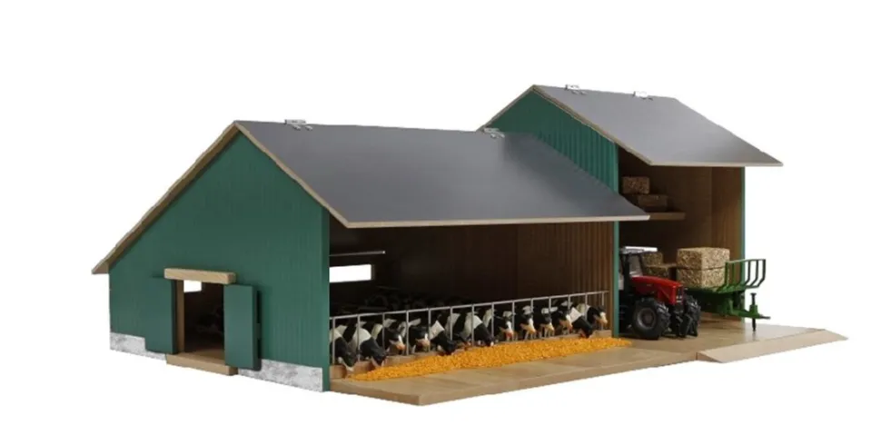 Kids Globe Cattle and Machinery Shed.