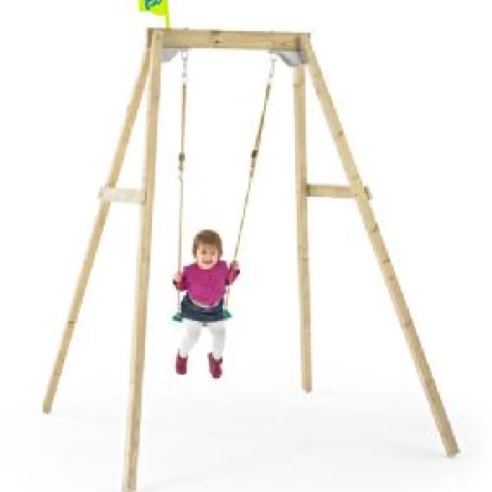 TP Forest Single Wooden Swing Frame